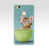 B For Cover Huawei P9 Lite Case Cute Animal Silicon