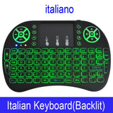 7 color backlit i8 Mini Wireless Keyboard