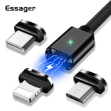 Essager Magnetic Micro USB Cable For iPhone Samsung