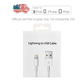 2m Original USB Data Charging Cable For iPhone 5 5S 6 6S 7 8 Plus X XS Max XR