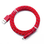 Nylon Braided Micro USB Cable Data  For Samsung Huawei Xiaomi Android