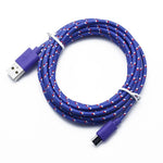 Nylon Braided Micro USB Cable Data  For Samsung Huawei Xiaomi Android