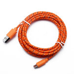 Nylon Braided Micro USB Cable Data  For Samsung Huawei Xiaomi Android