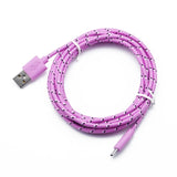 Nylon Braided Micro USB Cable Data  For Samsung Huawei Xiaomi Android