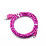 Nylon Braided Micro USB Cable Data  For Samsung Huawei Xiaomi Android