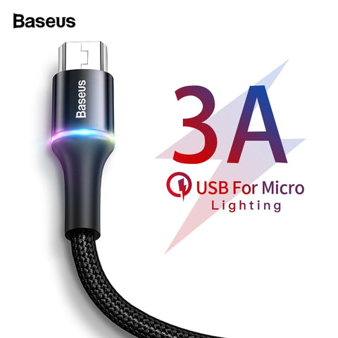 Baseus LED Lighting Micro USB  For Samsung Xiaomi Android